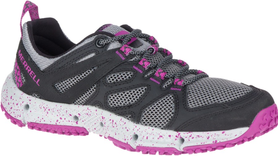 Women Merrell | Hydrotrekker Black - Pink Hiking Shoe