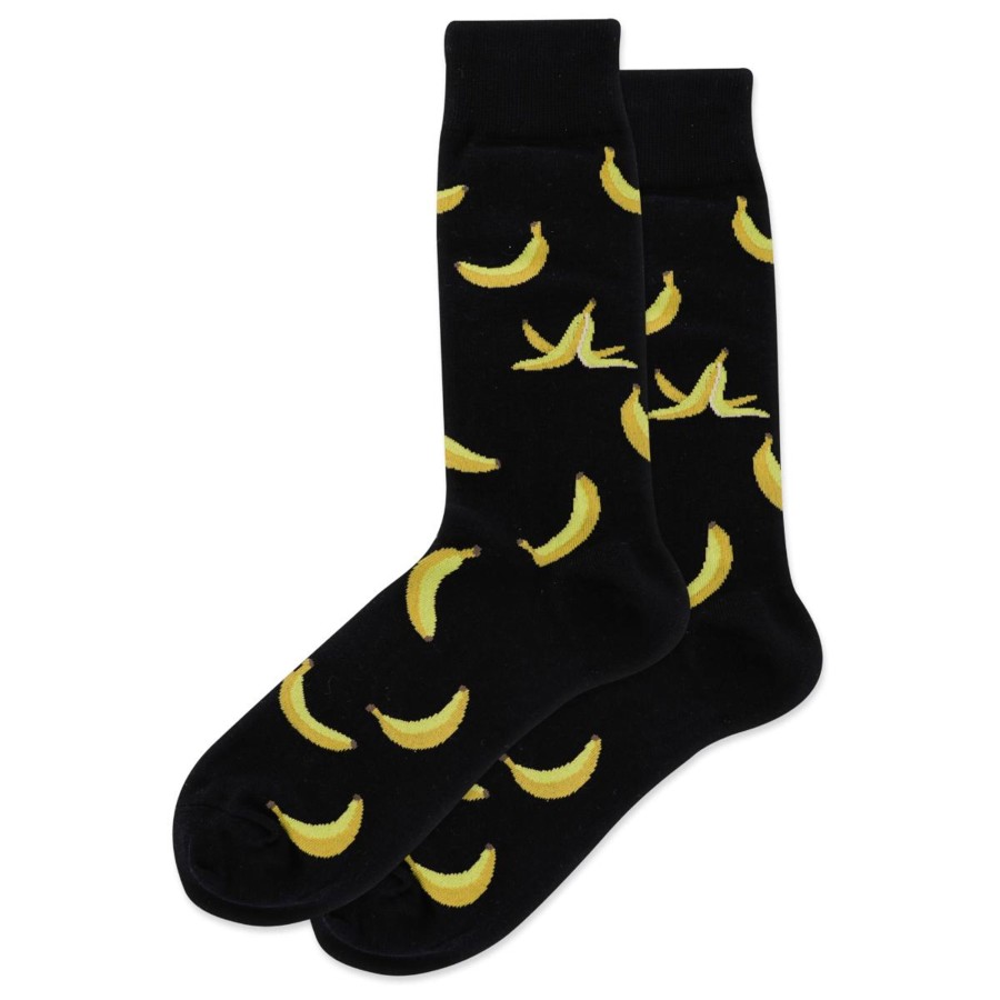 Accessories Hotsox | Hotsox Men'S Banana Peels Crew Socks