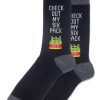 Accessories Hotsox | Hotsox Men'S Check Out My Six Pack Crew Socks