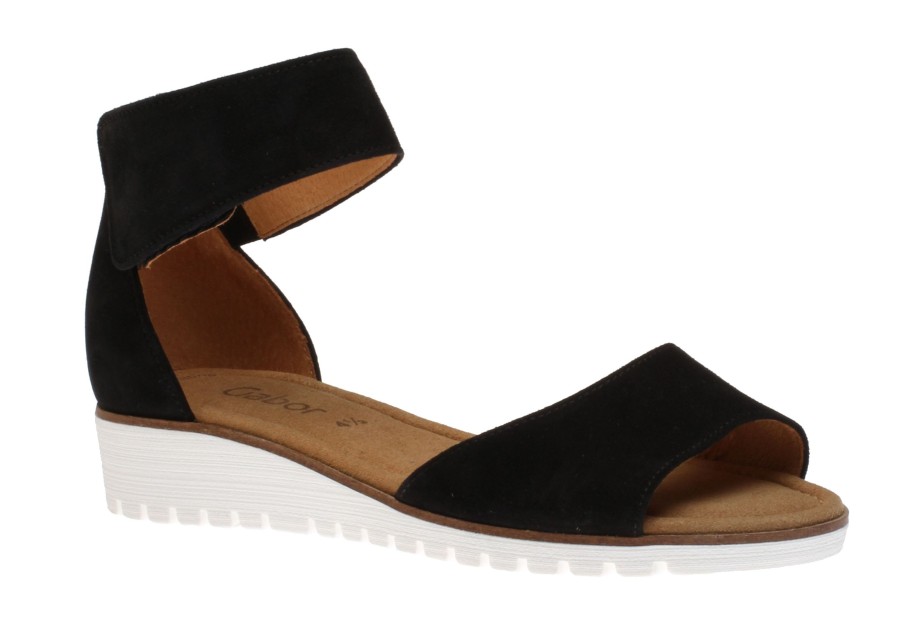 Women Gabor | 25Mm Sandal Black