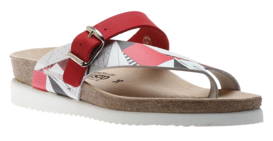 Women Mephisto | Helen Mix Red Thong Sandal