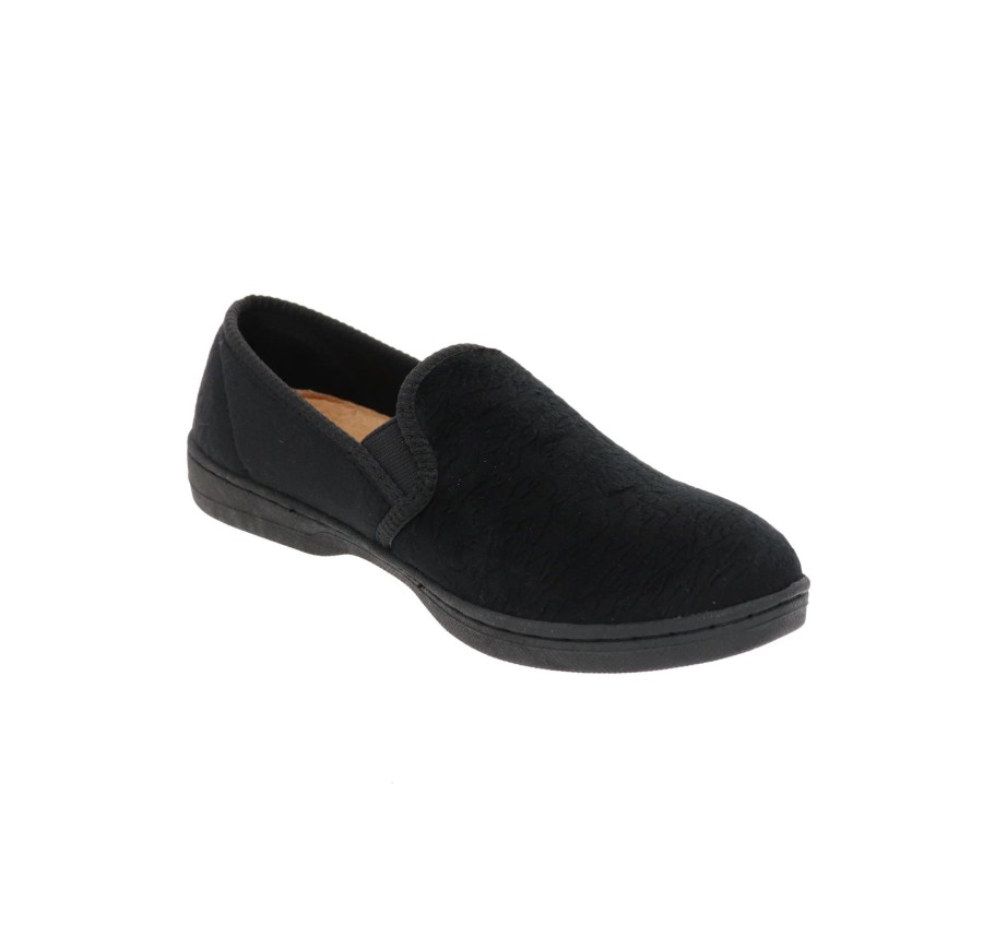 Women Foamtreads | Debbie 2 Black Slip-On Slipper