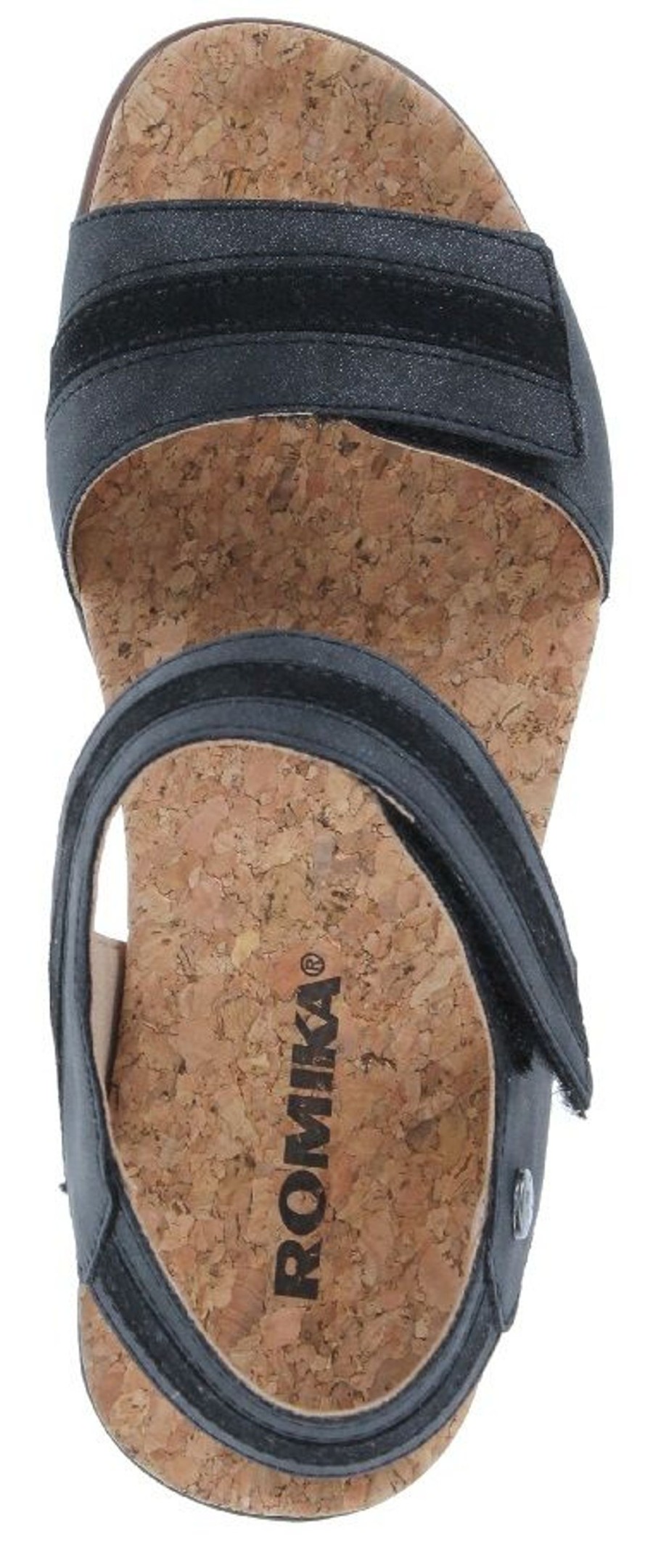 Women Romika | Calgary 03 Black Wedge Sandal