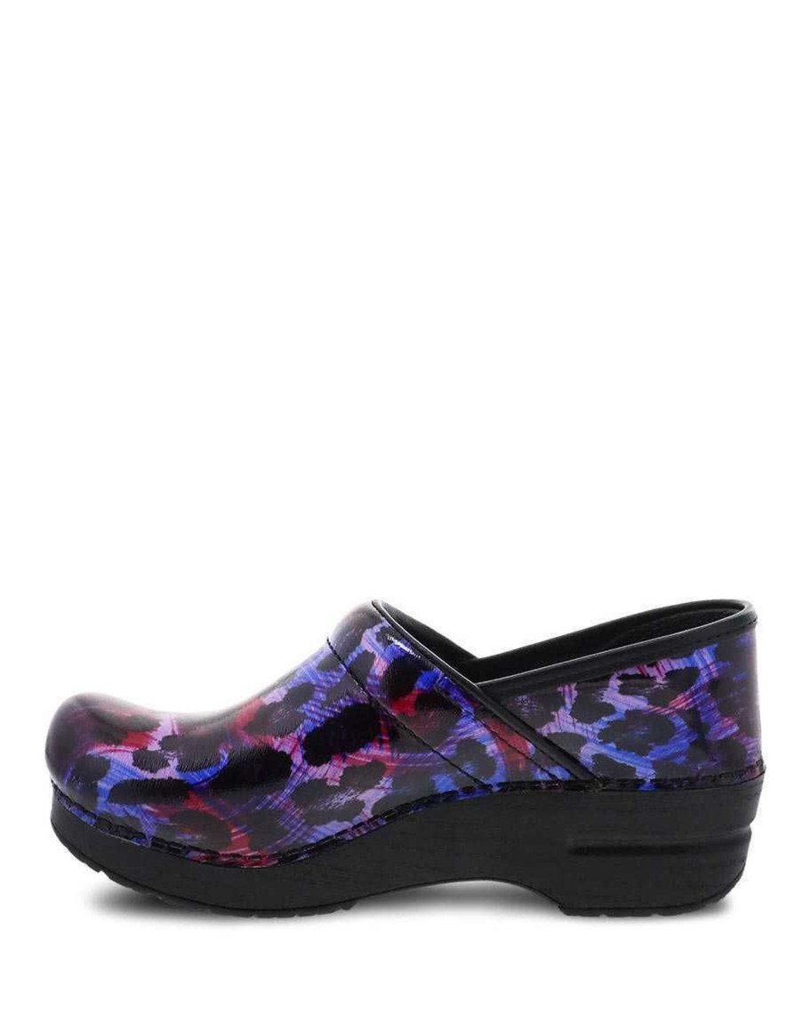 Women Dansko | Professional Painted Leopard Patent Clog