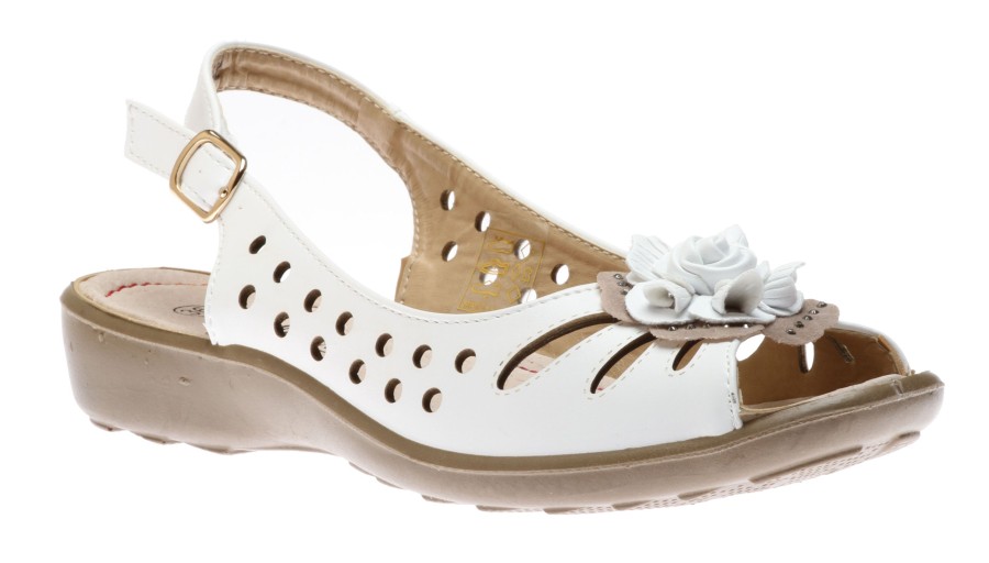 Women Soleflex Italy | Sandals White