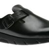 Men Mephisto | Zaverio Unisex Black Leather Clog