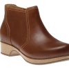 Women Dansko | Barbara Tan Brown Oiled Leather Ankle Boot