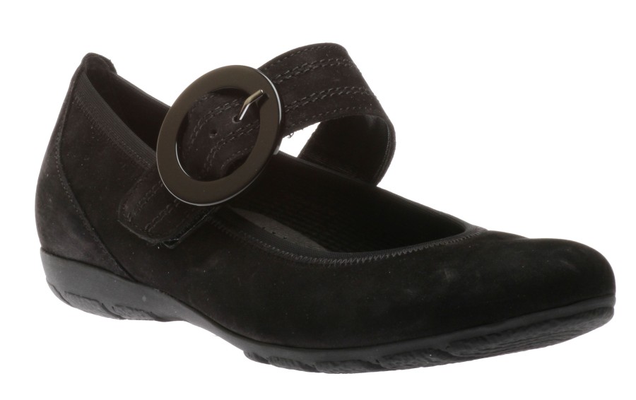 Women Gabor | 54.168.17 Black Mary Jane Flat