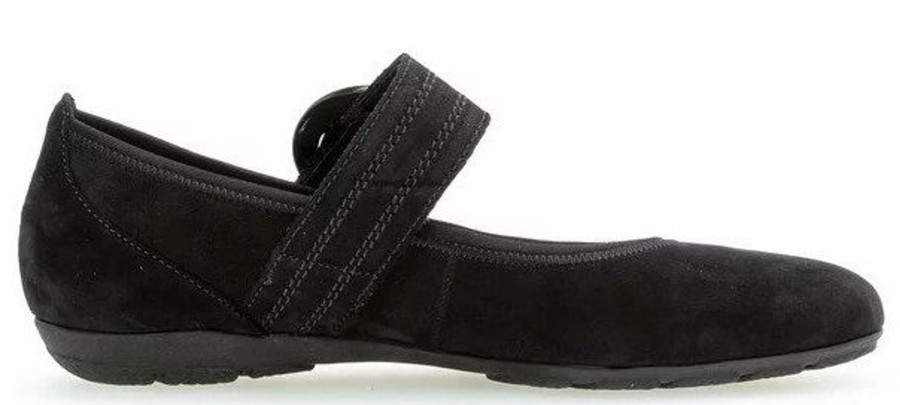 Women Gabor | 54.168.17 Black Mary Jane Flat