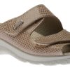 Women Lady Diana | Slide 2 Sabia Beige Double Strap Slide Wedge Sandal