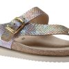 Women Mephisto | Helen Gold Multicoloured Reptilia Thong Sandal