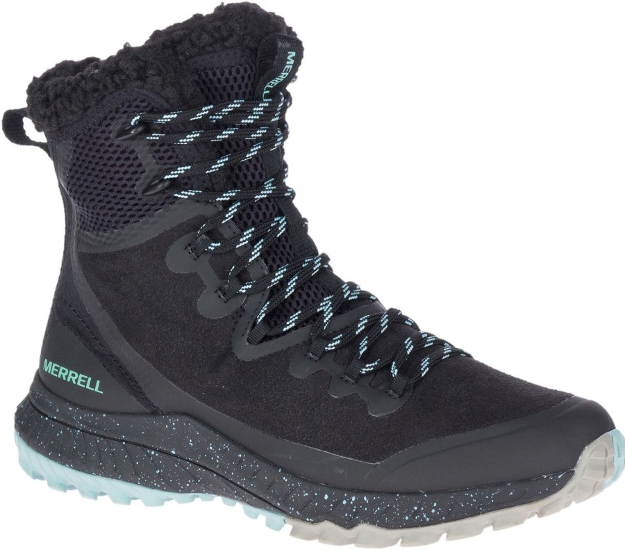 Women Merrell | Bravada Polar Waterproof Black Boot