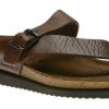 Women Mephisto | Helen Desert Brown Leather Thong Sandal