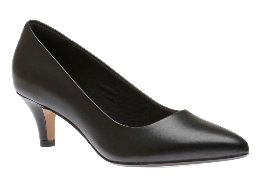 Women Clarks | Linvale Jerica Black Leather Pump