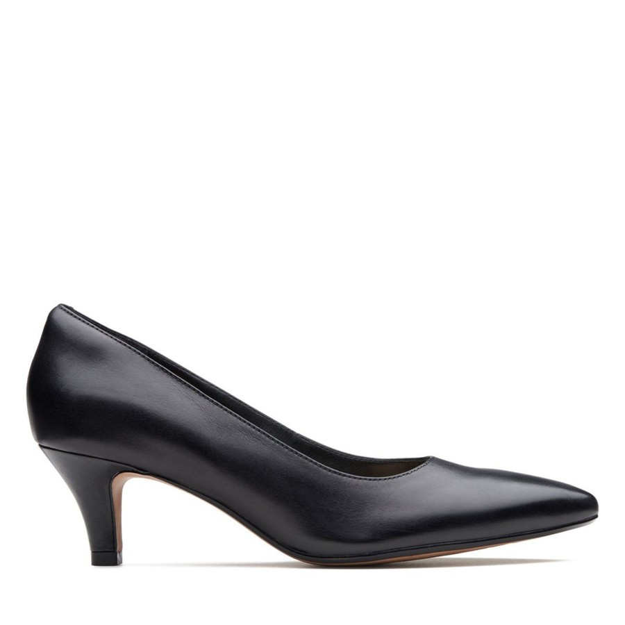 Women Clarks | Linvale Jerica Black Leather Pump