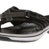 Women Clarks | Breeze Sea Black Thong Sandal