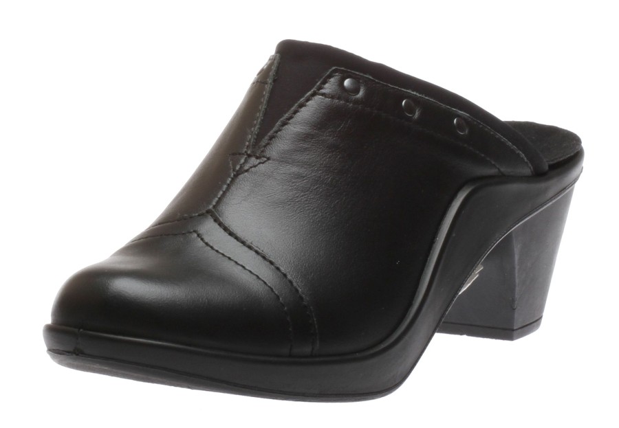 Women Romika | Saint Tropez 271 Black Leather Clog