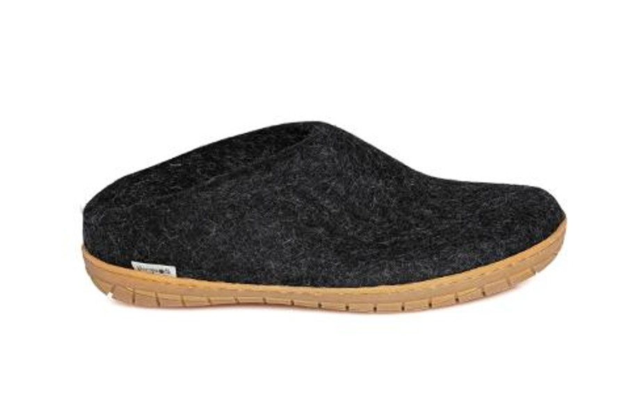 Men Glerups | Slip-On Charcoal Rubber