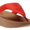 Women Fit Flop | Lottie Shimmer Crystal Passion Red Thong Sandal