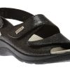 Women Lady Diana | Sandal Velcro Black