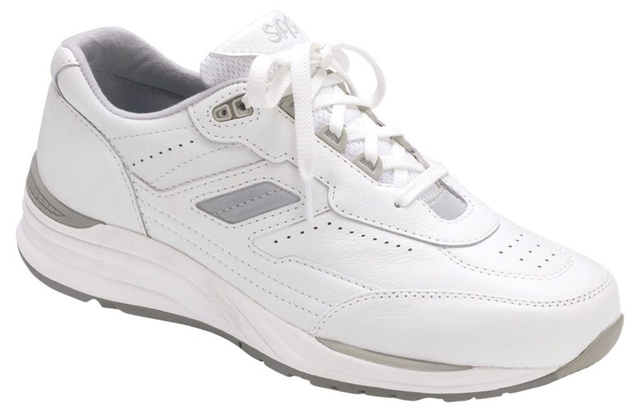 Men SAS Shoes | Journey White Leather Lace-Up Walking Shoe