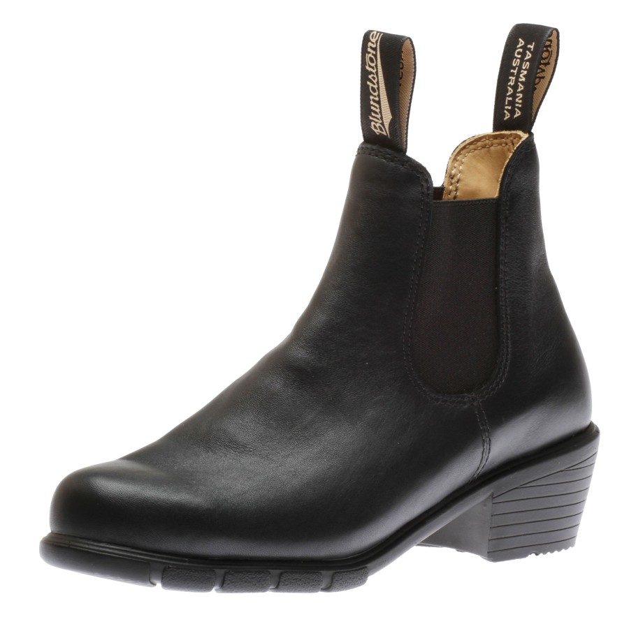 Women Blundstone | Blundstone 1671 - Women'S Series Heel Black Leather Boot