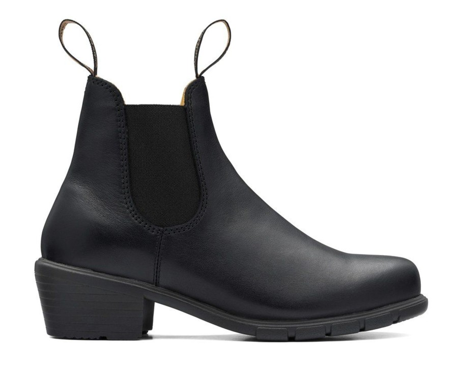 Women Blundstone | Blundstone 1671 - Women'S Series Heel Black Leather Boot