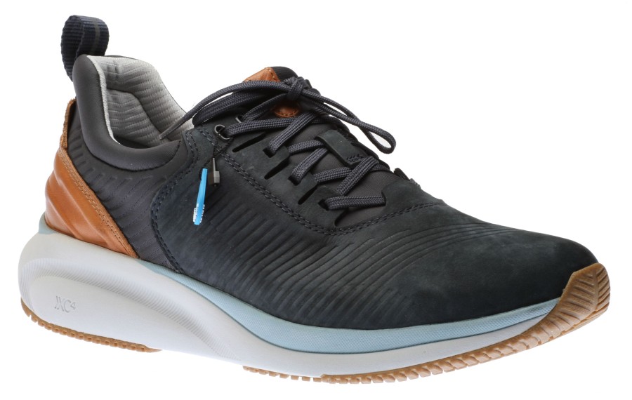 Men Johnston & Murphy | Xc4 Tr1-Luxe Hybrid Navy Nubuck Lace-Up Sneaker