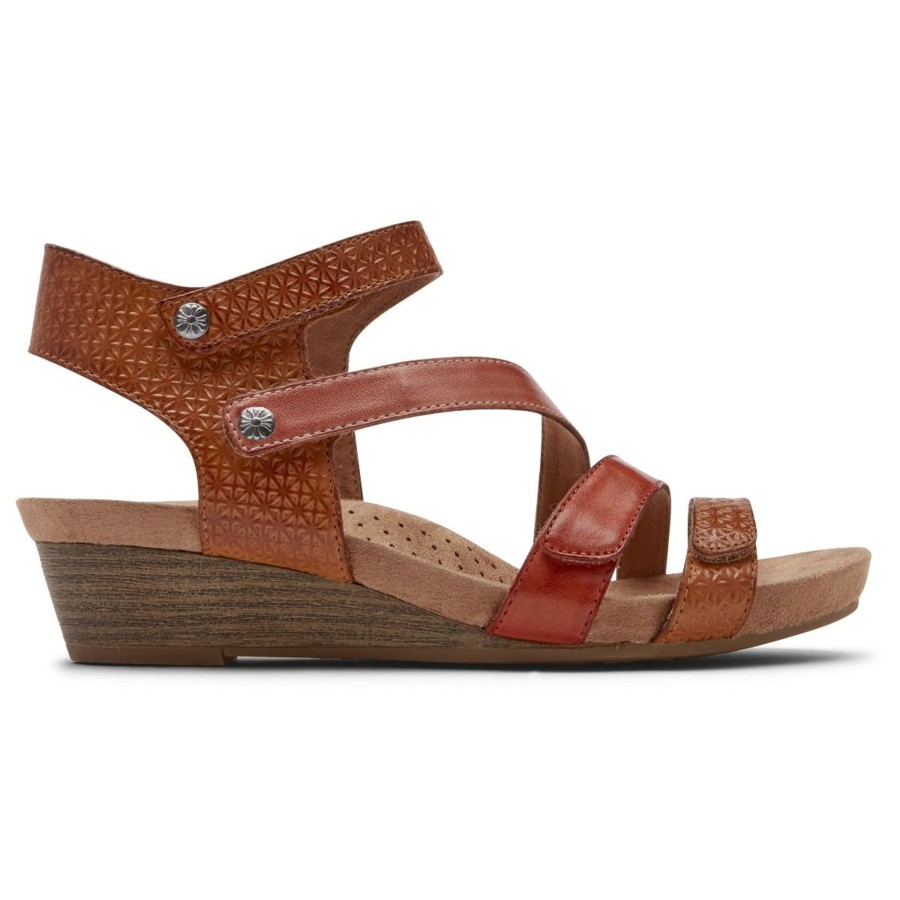 Women Cobb Hill | Hollywood 4-Strap Tan Sandal