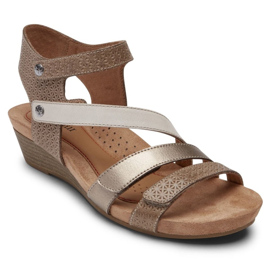 Women Cobb Hill | Hollywood 4-Strap Brown Sandal