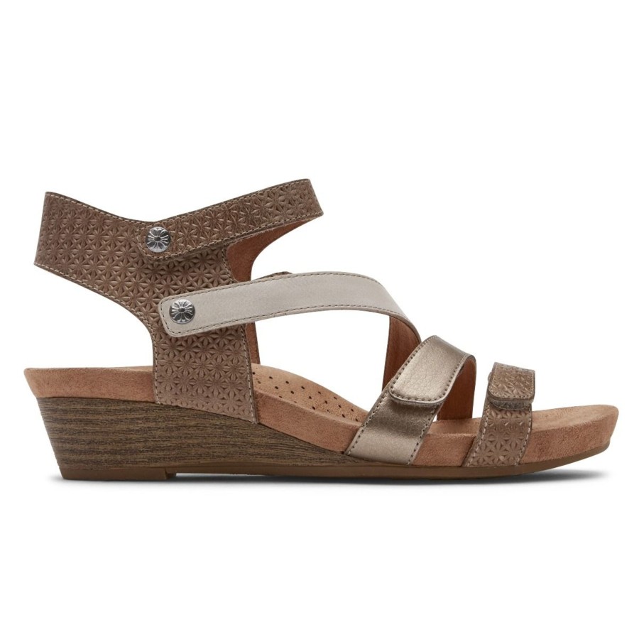 Women Cobb Hill | Hollywood 4-Strap Brown Sandal