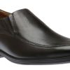 Men Clarks | Whiddon Step Black Leather Dress Loafer