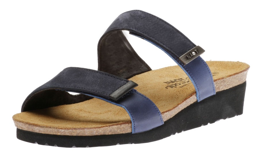 Women Naot | Jacey Navy Wide Width Slide Sandal