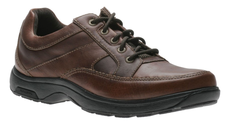 Men Dunham | Midland Brown Leather Lace-Up Oxford