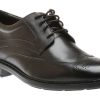 Men Rockport | Tanner Wingtip Black Leather Lace-Up Oxford Dress Shoe