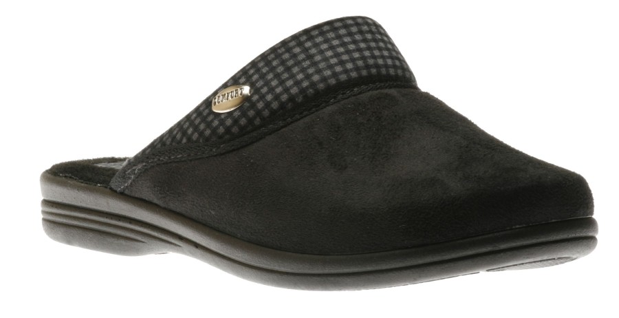 Men Lady Diana | Men Slipper Black