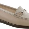 Women SAS Shoes | Metro Taupe Linen Web Slip On Loafer