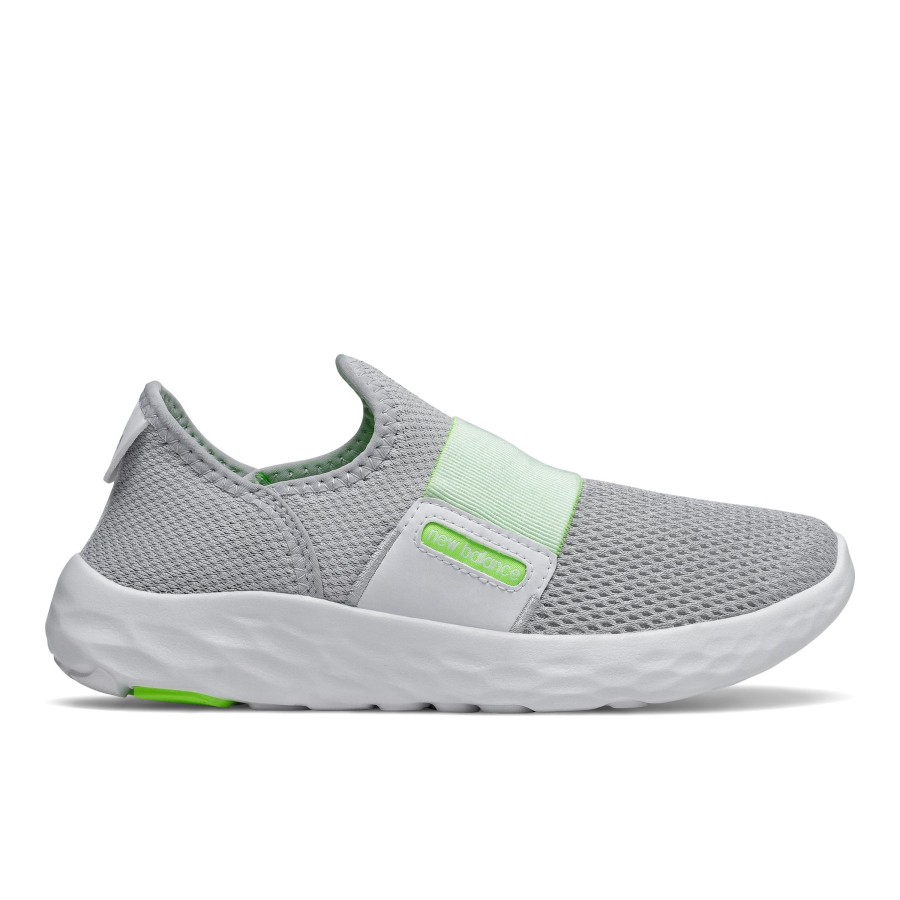 Women New Balance | Wsptssw2 Grey Slip-On Running Shoe