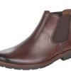 Men Rieker | Clarino Dark Brown Leather Chelsea Boot