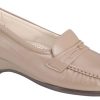 Women SAS Shoes | Easier Mocha Leather Slip On Wedge Loafer