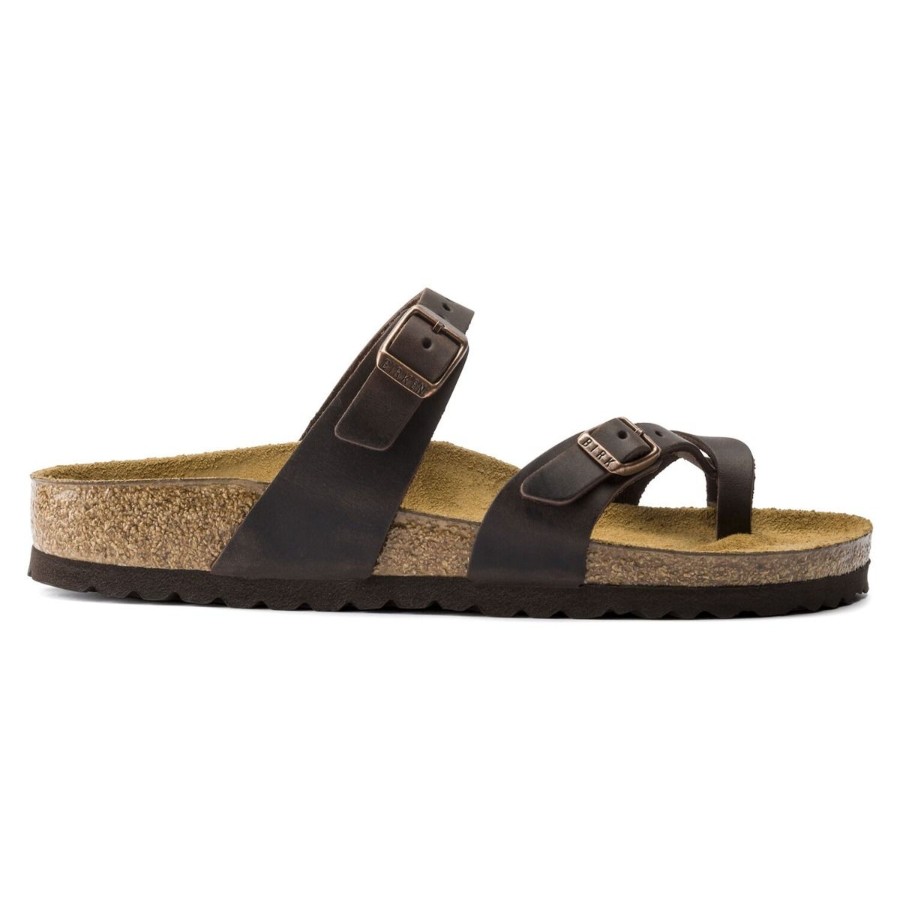 Women Birkenstock | Mayari Habana Brown Oiled Leather Sandal