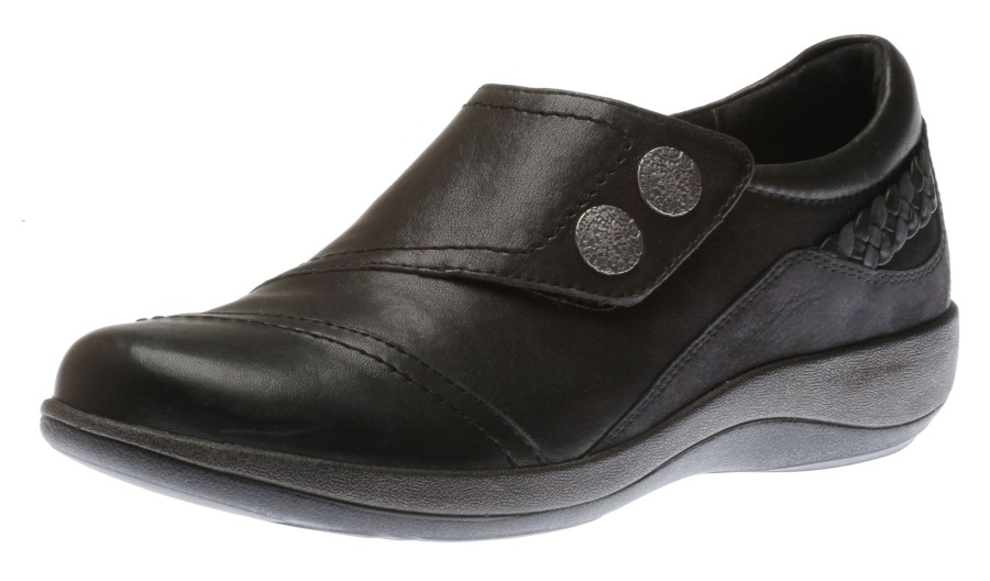 Women Aetrex | Karina Velcro Black