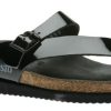 Women Mephisto | Helen Black Patent Thong Sandal