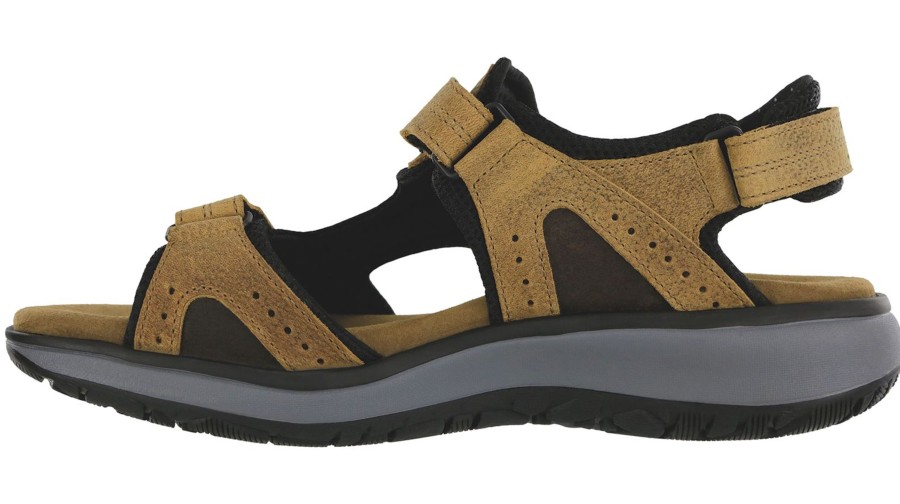 Men SAS Shoes | Maverick Stampede Brown Sport Sandal