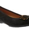 Women Gabor | 54.164.37 Black Tortoise Buckle Ballet Flat