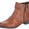 Women Rieker | Ottawa Brown Leather Ankle Boot