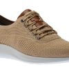 Men Johnston & Murphy | Amherst Taupe Knit Lace-Up Sneaker