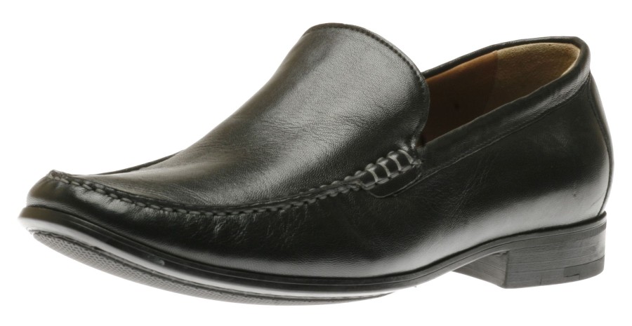 Men Johnston & Murphy | Cresswell Black Leather Venetian Loafer