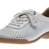 Women Ara | Alexis White Lace-Up Sneaker