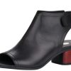 Women Remonte | Odean Black Leather Chunky Heel Sandal